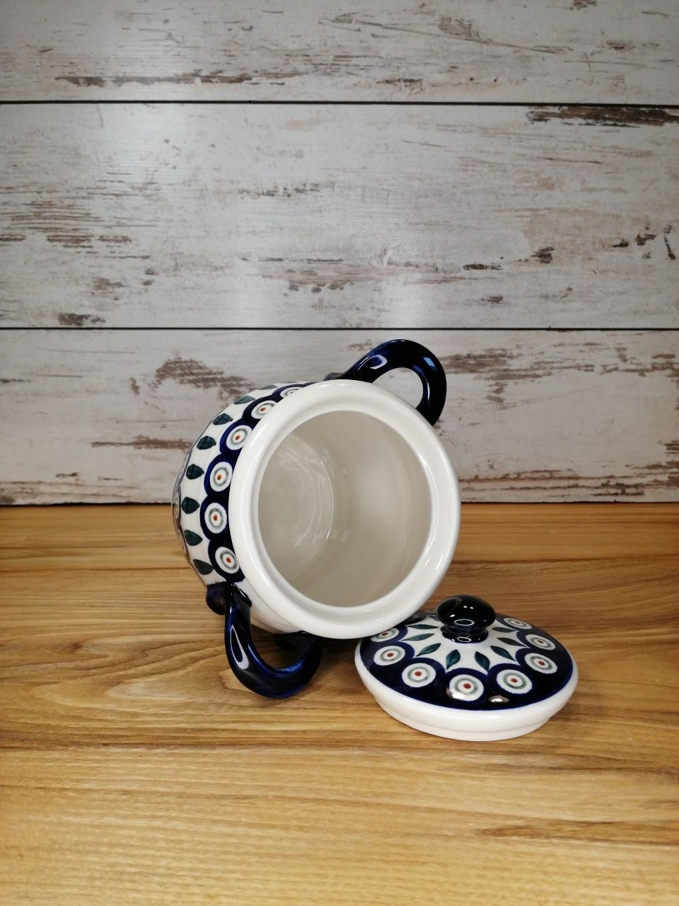 Pojemnik ceramiczny na sypkie 0,8 L Z.C.B ceramika Bolesławiec