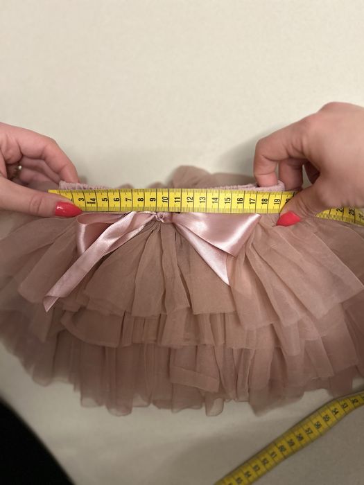 Rożowa spódniczka tiulowa dla dziewczynki, 86-92