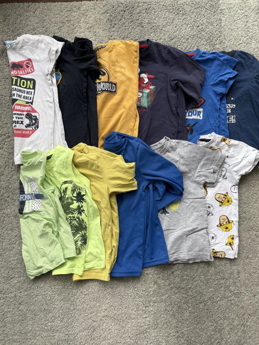 12 tshirtów dla chlopca 116 cm