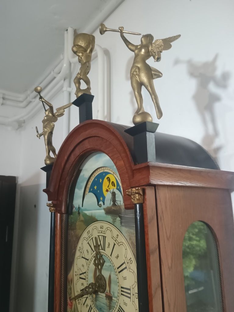 Wiszący zegar stary ścienny holenderski duży