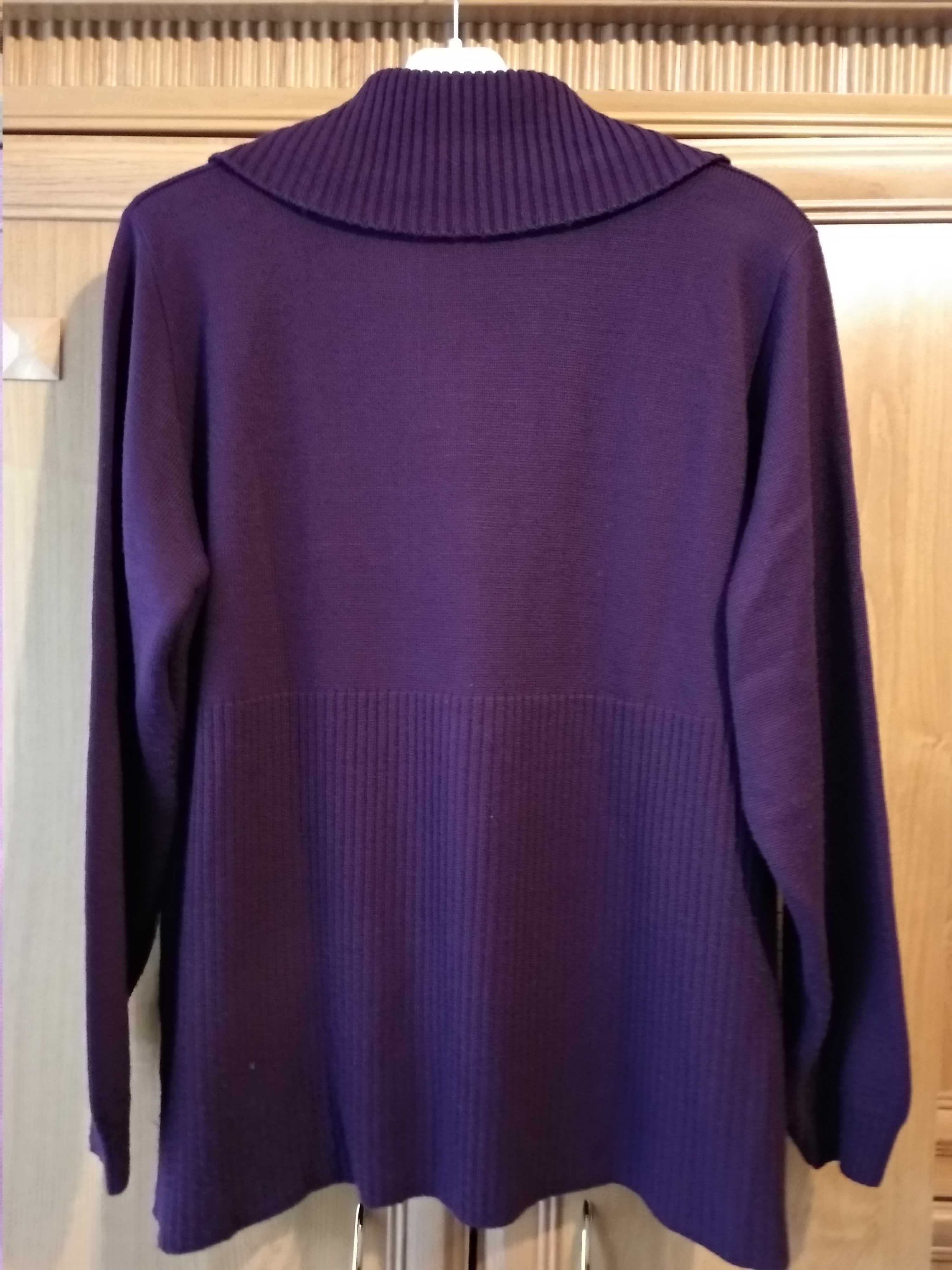 Sweter fioletowy w rozmiarze XXXL