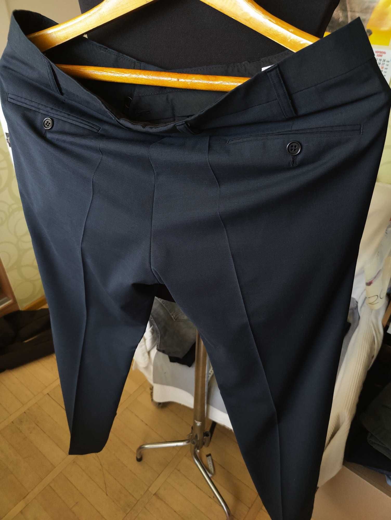 Джинсы брюки J. Philipp wool trousers Italy w 34 stretch navy.