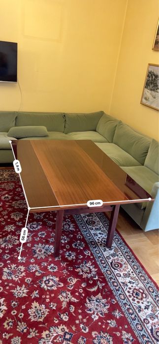 Stolik kawowy rozkładany vintage