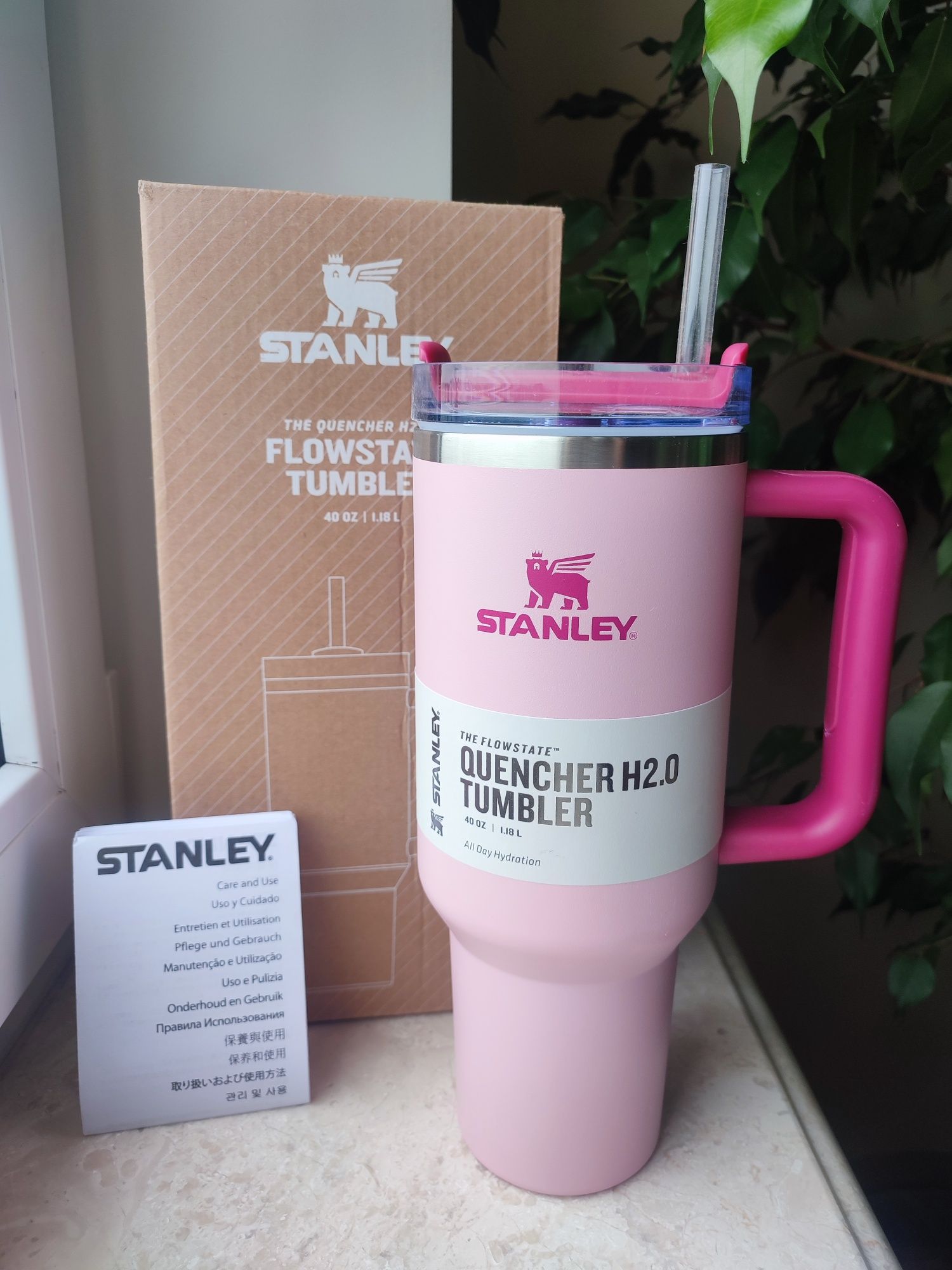 Термочашка Stanley Quencher H2.0 Flowstate Термокружка нова рожева