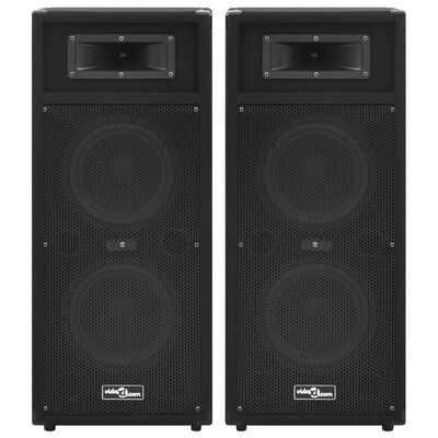 Colunas de palco Hifi profissionais passivas 2 pcs 1000 W preto
