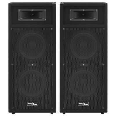 Colunas de palco Hifi profissionais passivas 2 pcs 1000 W preto