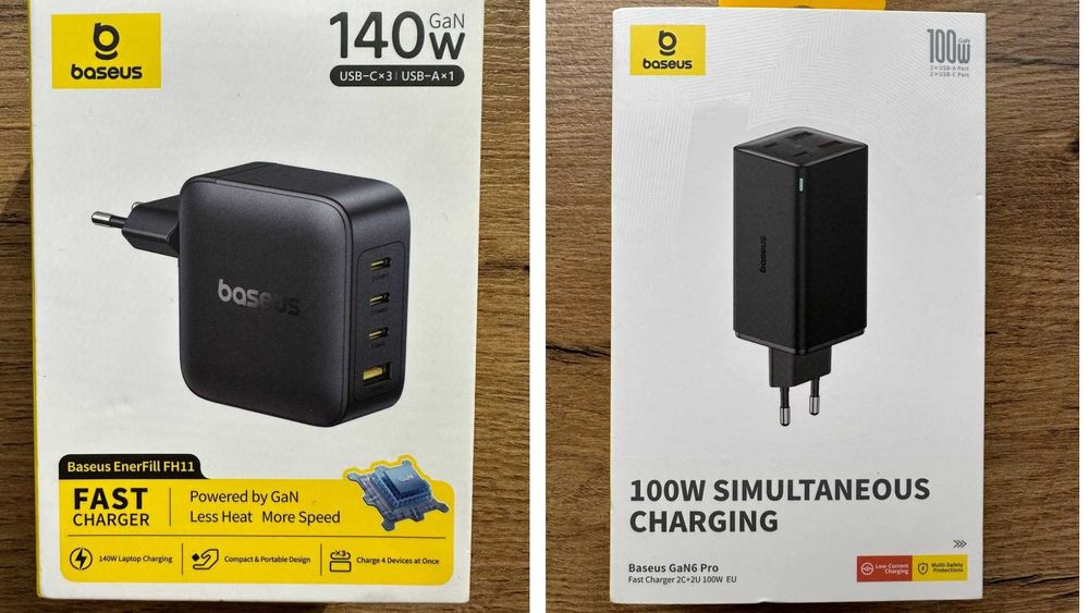 Зарядний пристрій Baseus GaN6 Pro 100W/140W Нові!