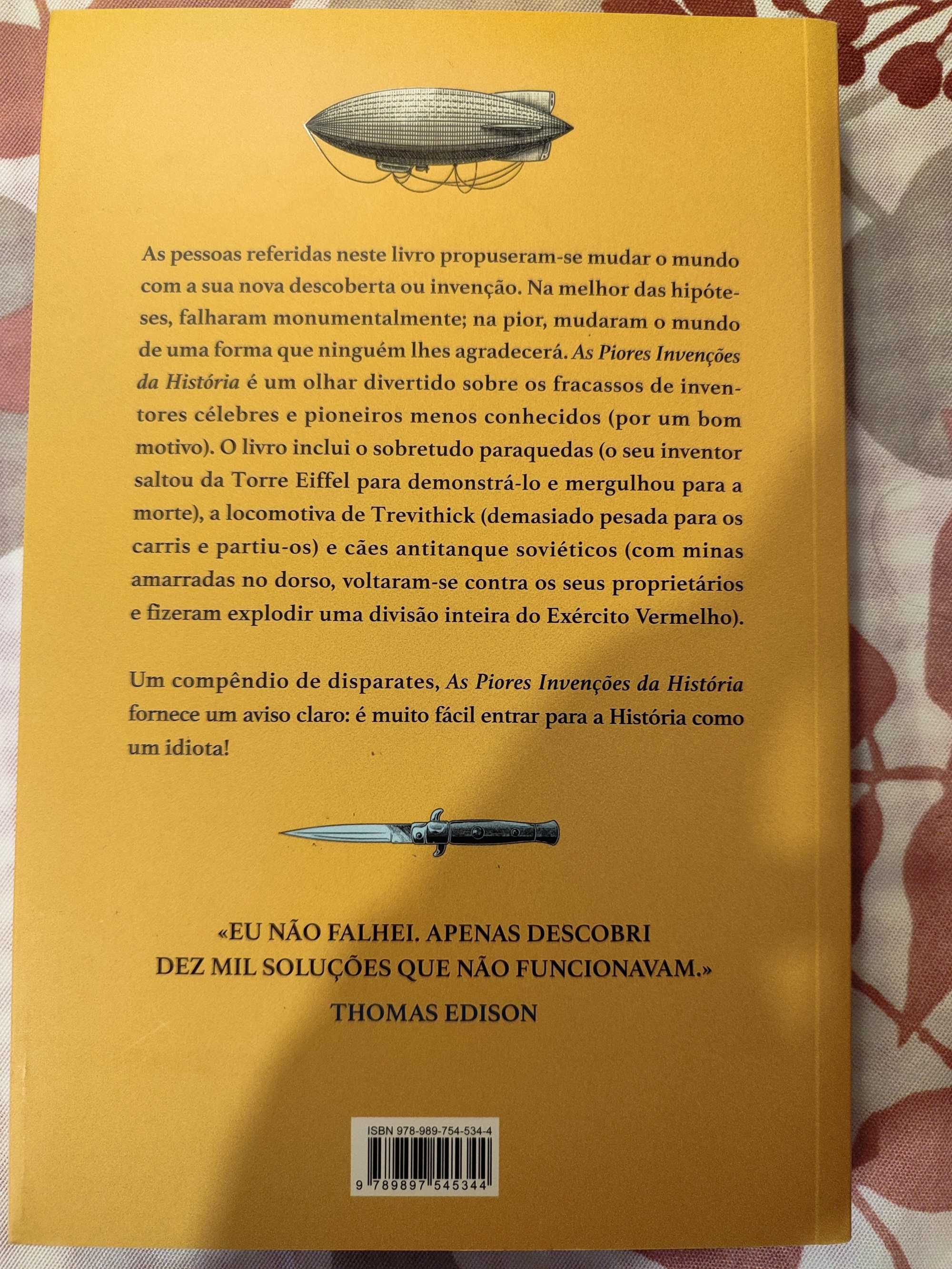 Livro "As Piores Invenções da História", de Eric Chaline
