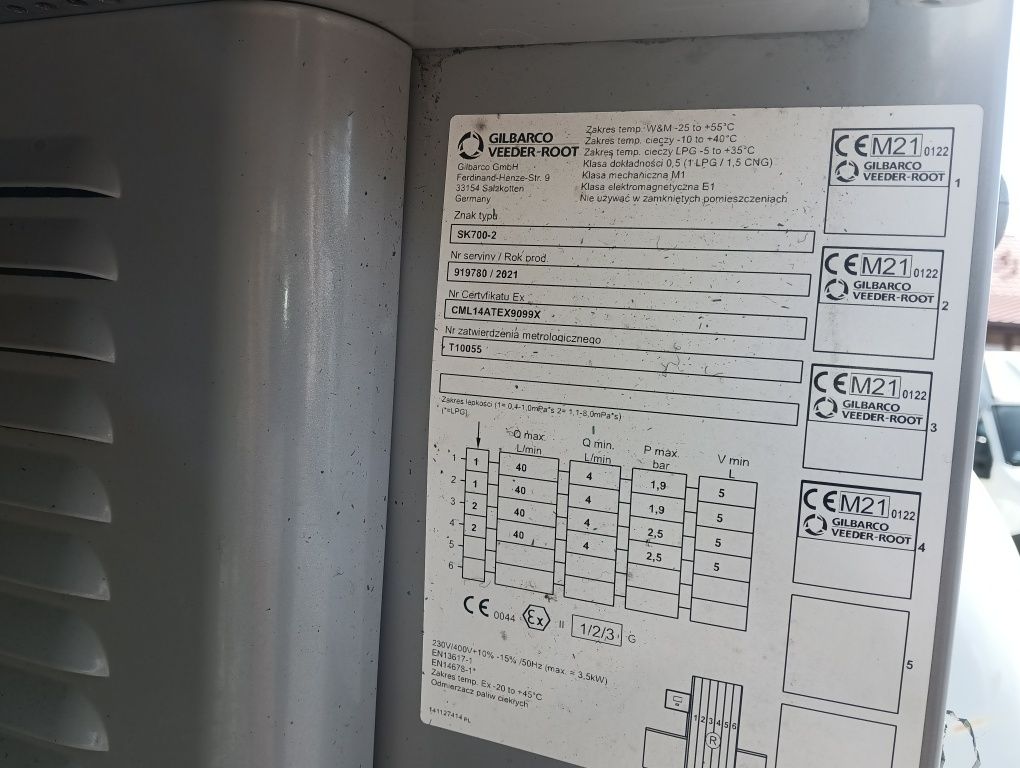 Dystrybutor paliw GILBARCO  SK700-2