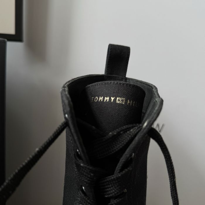 Buty ankle boots botki sznurowane Tommy Hilfiger jak Celine