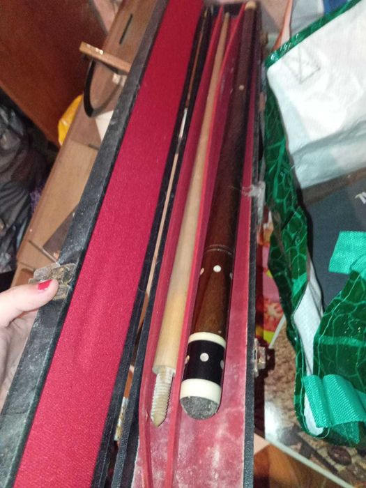 Taco de madeira antigo