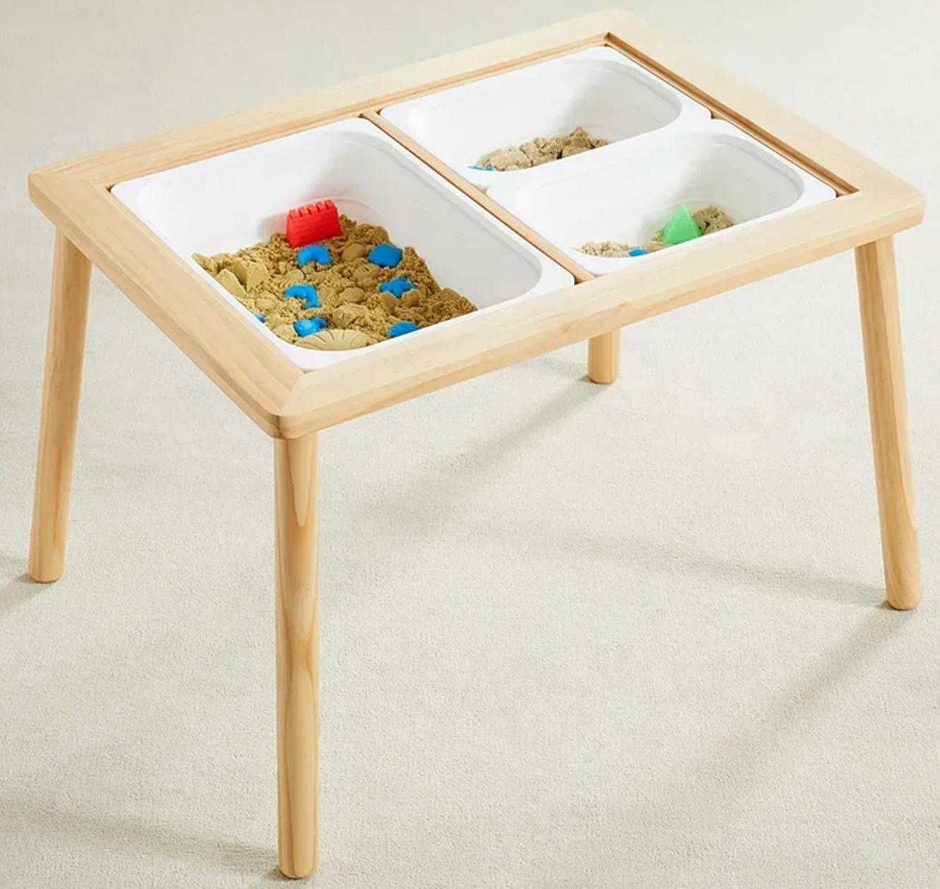 Дитячий столик/ стіл IKEA FLISAT з ящиками + стілець IKEA SUNDVIK