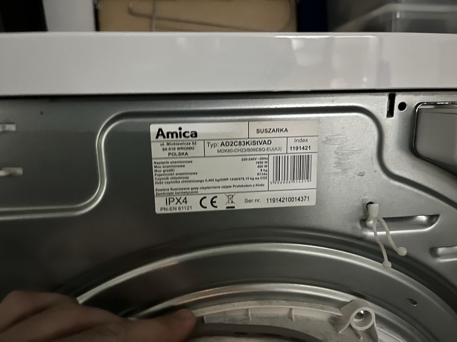 Amica  SUSZARKA AD2C 83KiStVAD stan bardzo dobry