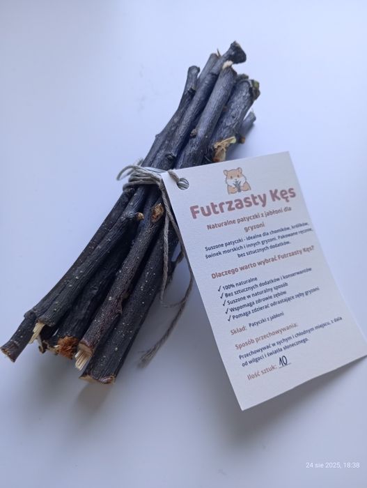 Zabawka gryzak z patyczków dla gryzoni