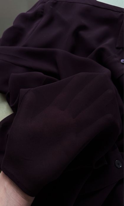 Śliwkowa bluzka ACNE premium koszula mgiełka