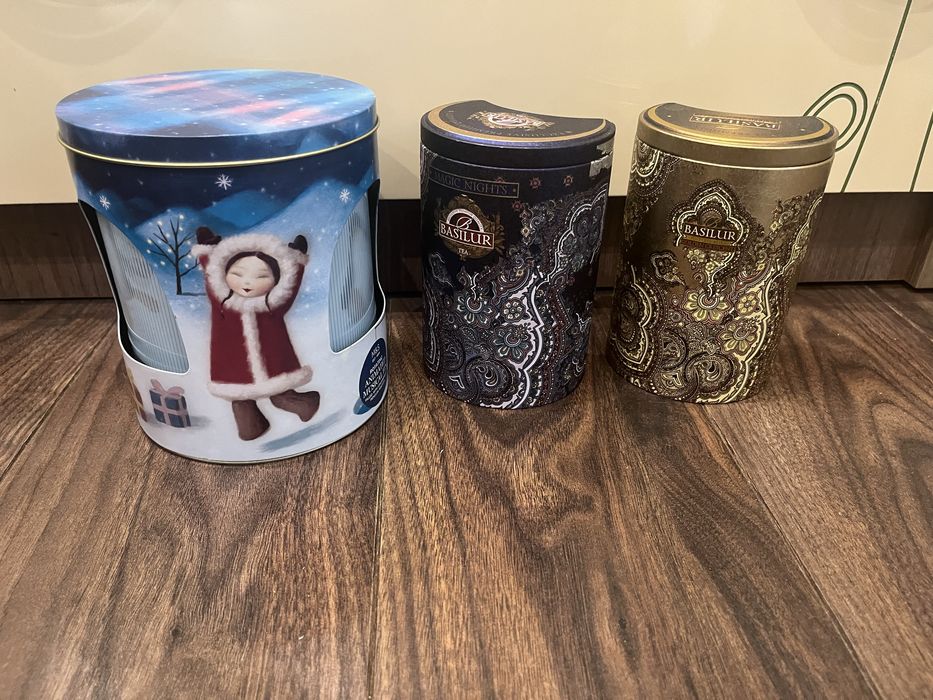 Жестяні банки коробки для зберігання
