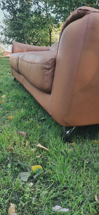 Sofa i fotel ze skóry