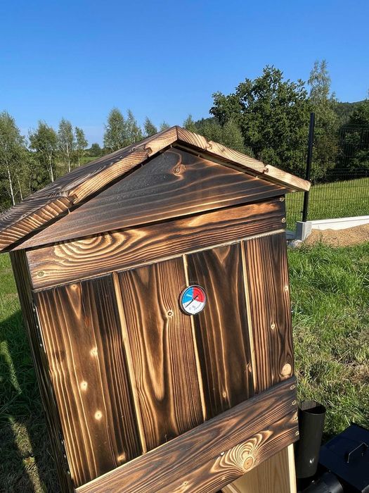 Wędzarnia Ogrodowa Drewniana Duża Domowa Produkcja POL Dostawa Książka