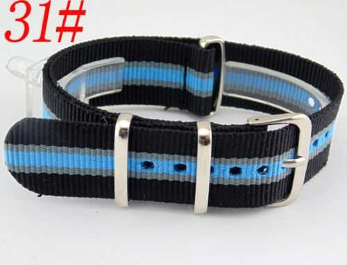 Pasek do zegarka nylonowy NATO zulu strap 20mm różne kolory parciany
