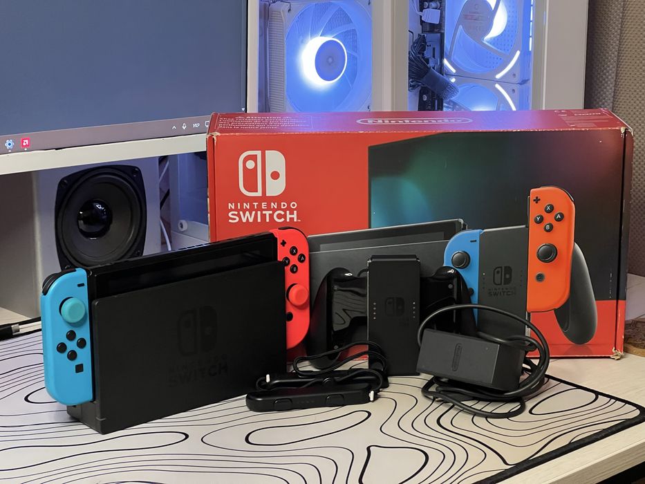 Nintendo switch v2 повный комплект