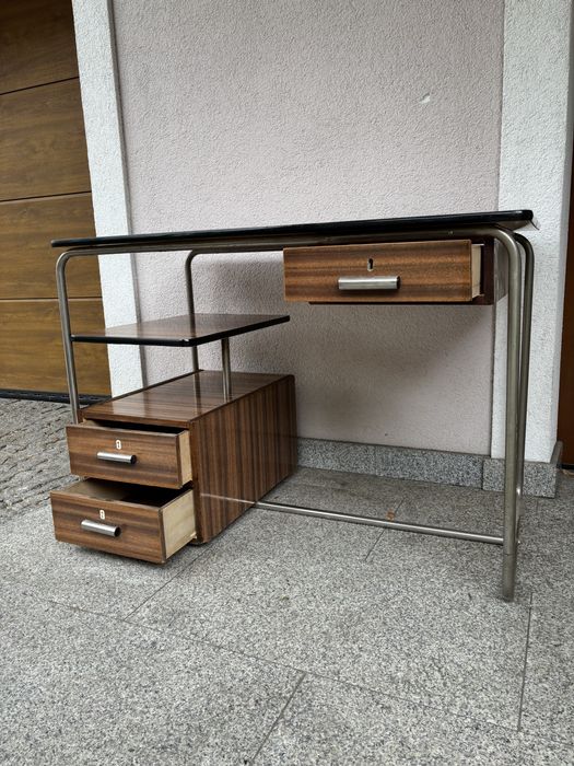 Bauhaus Biurko Lekarskie Gabinetowe Lata 60 XXw Design PRL Vintage