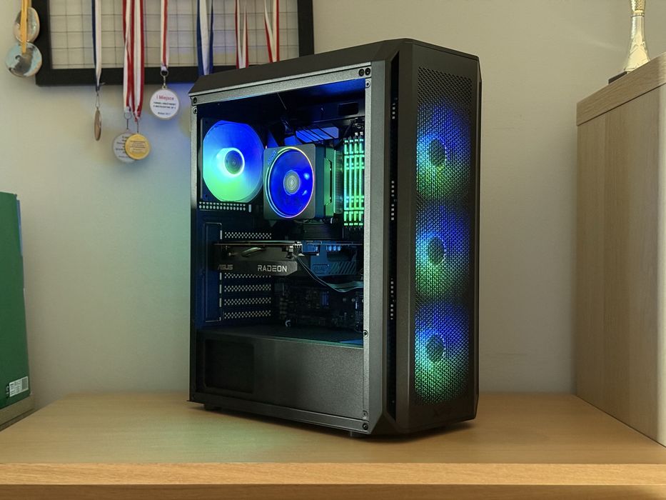 Komputer do gier | RX 7600 | Ryzen 5 5600 | 32GB | 1TB M.2 SSD | ARGB
