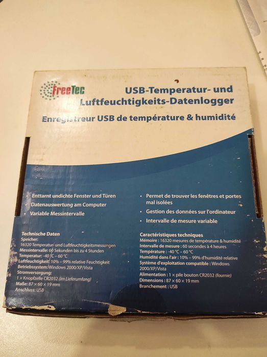 data-logger humidity&temperatur / registador de dados humidade+temp.