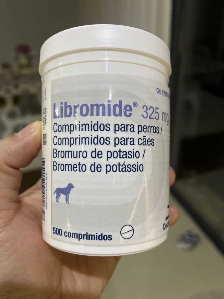 Libromide 325mg. Comprimidos para cães com Epilepsia.