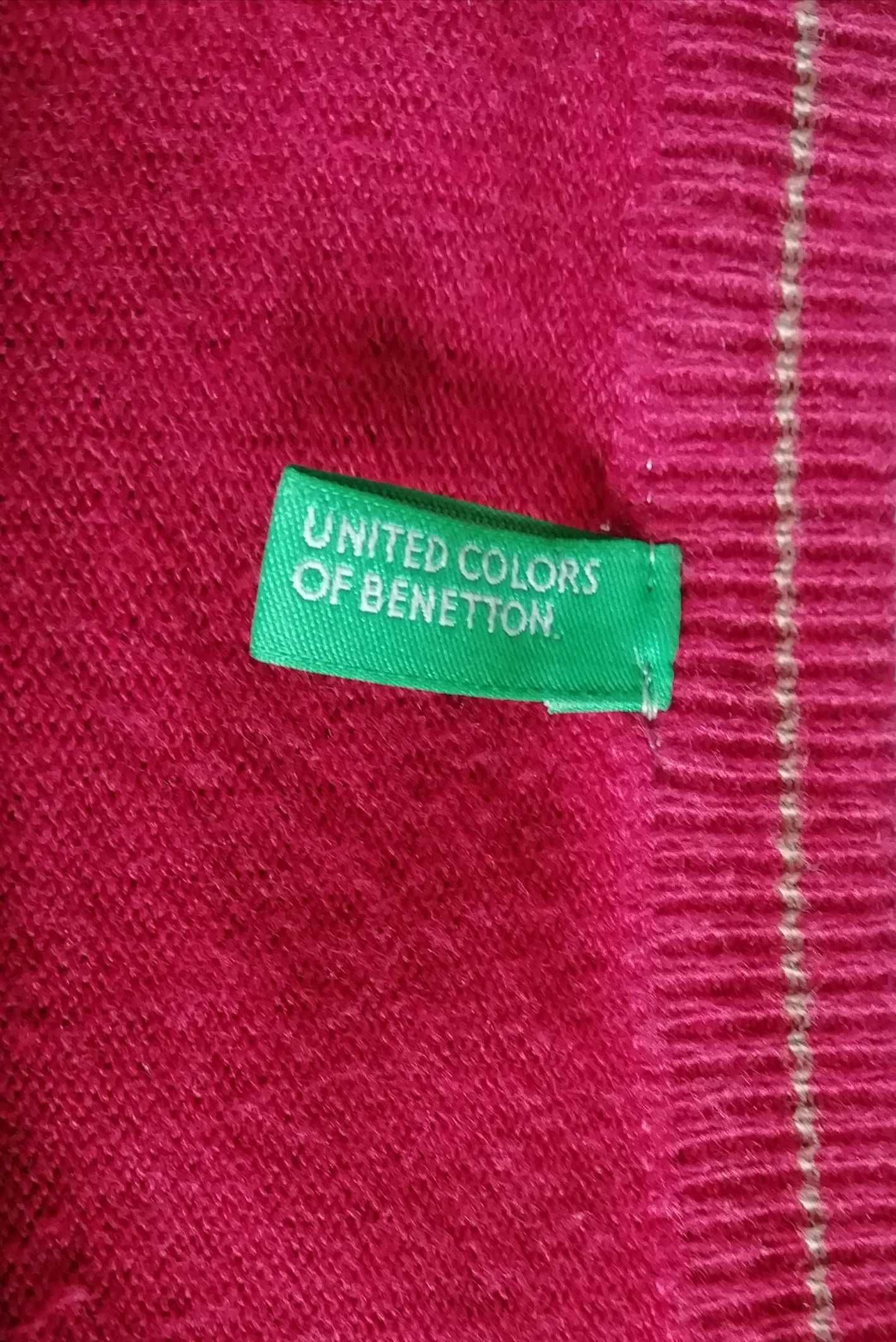 Sweter rozpinany kardigan męski rozmiar XL Benetton