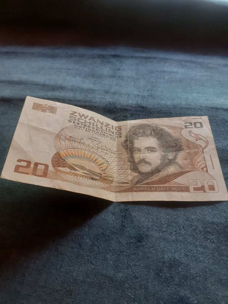 Banknot 20 Schilling Austriackich z 1986 r.