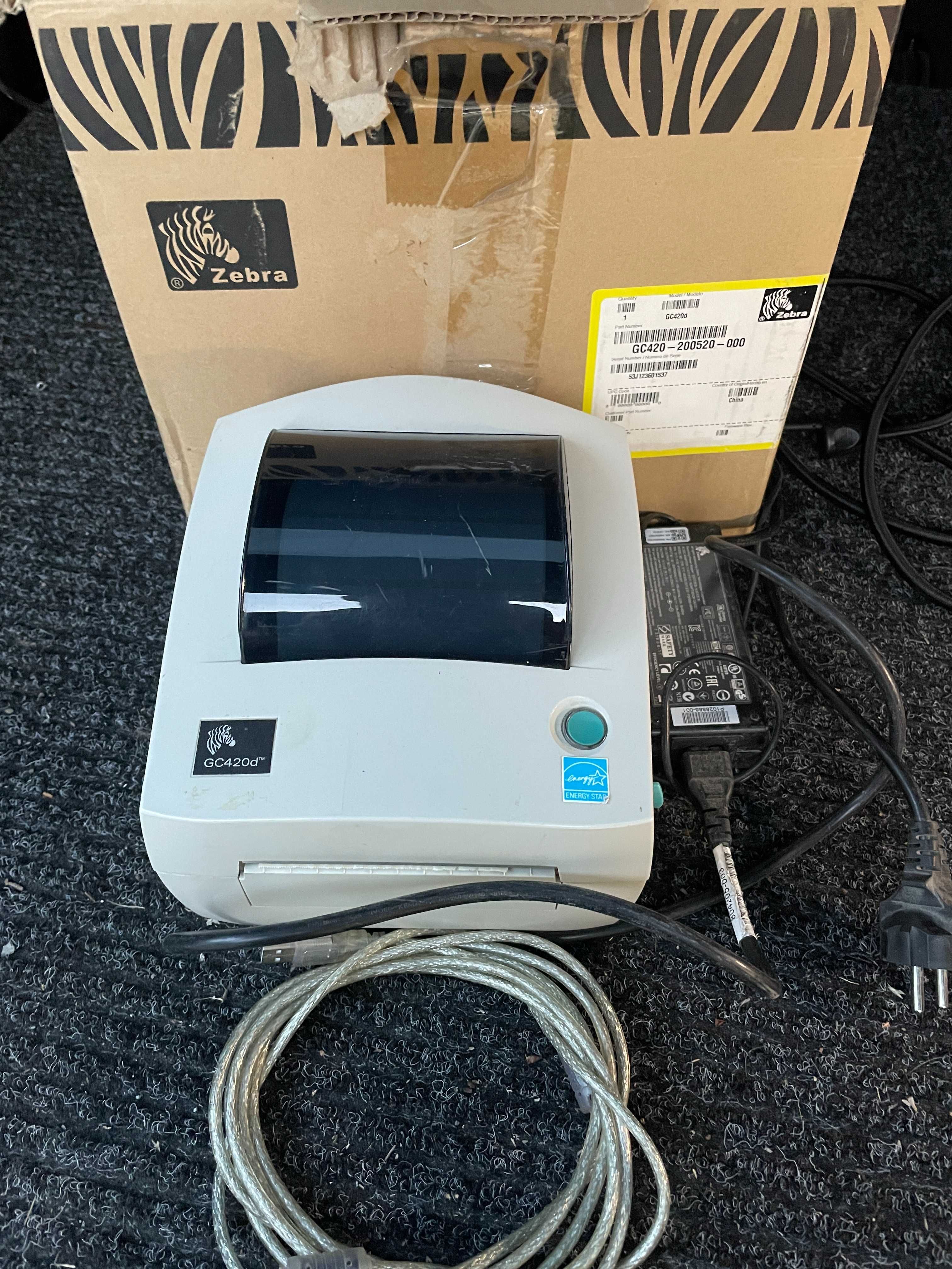 термопринтер zebra gc420d