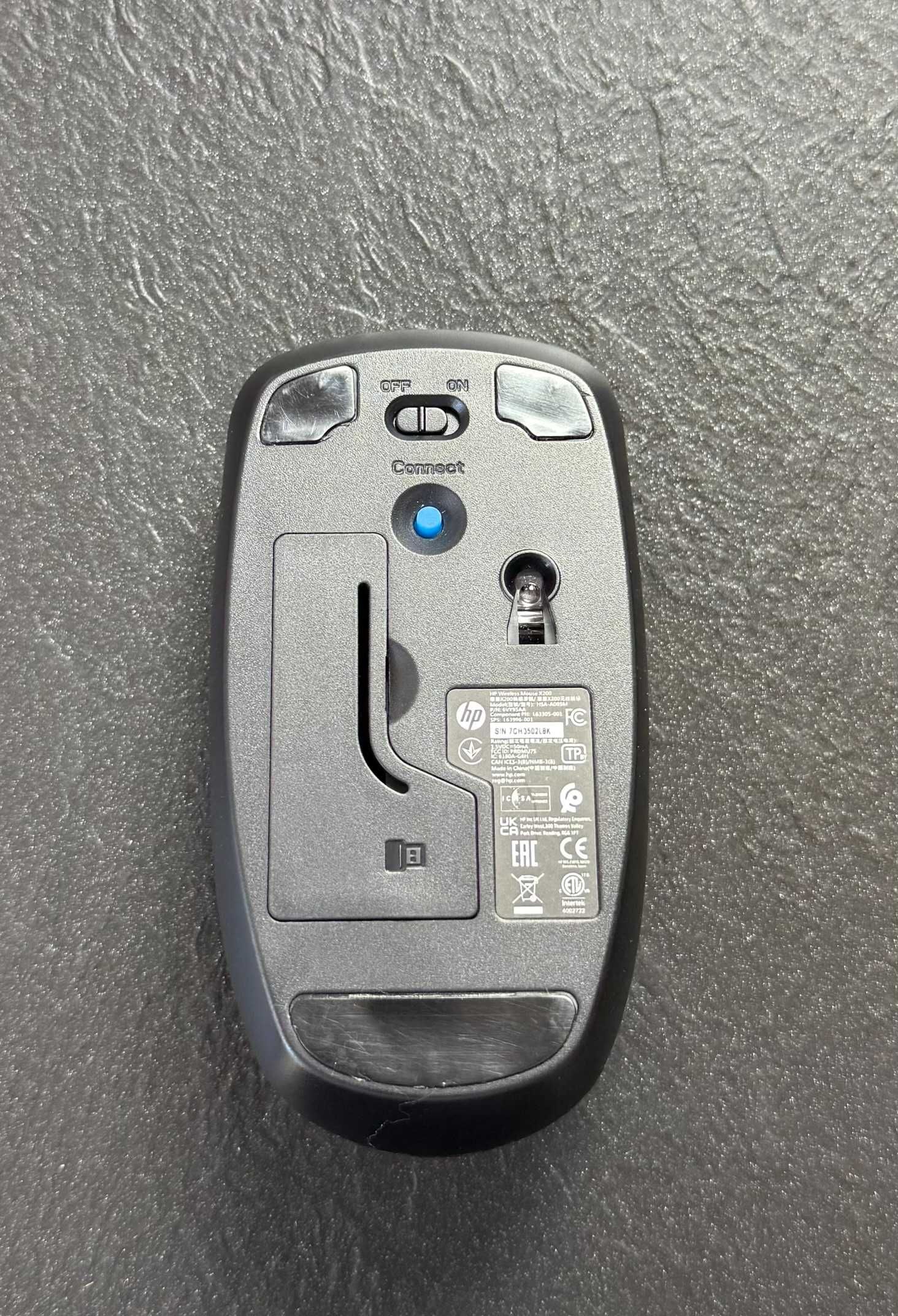 Myszka bezprzewodowa HP X200 sensor optyczny