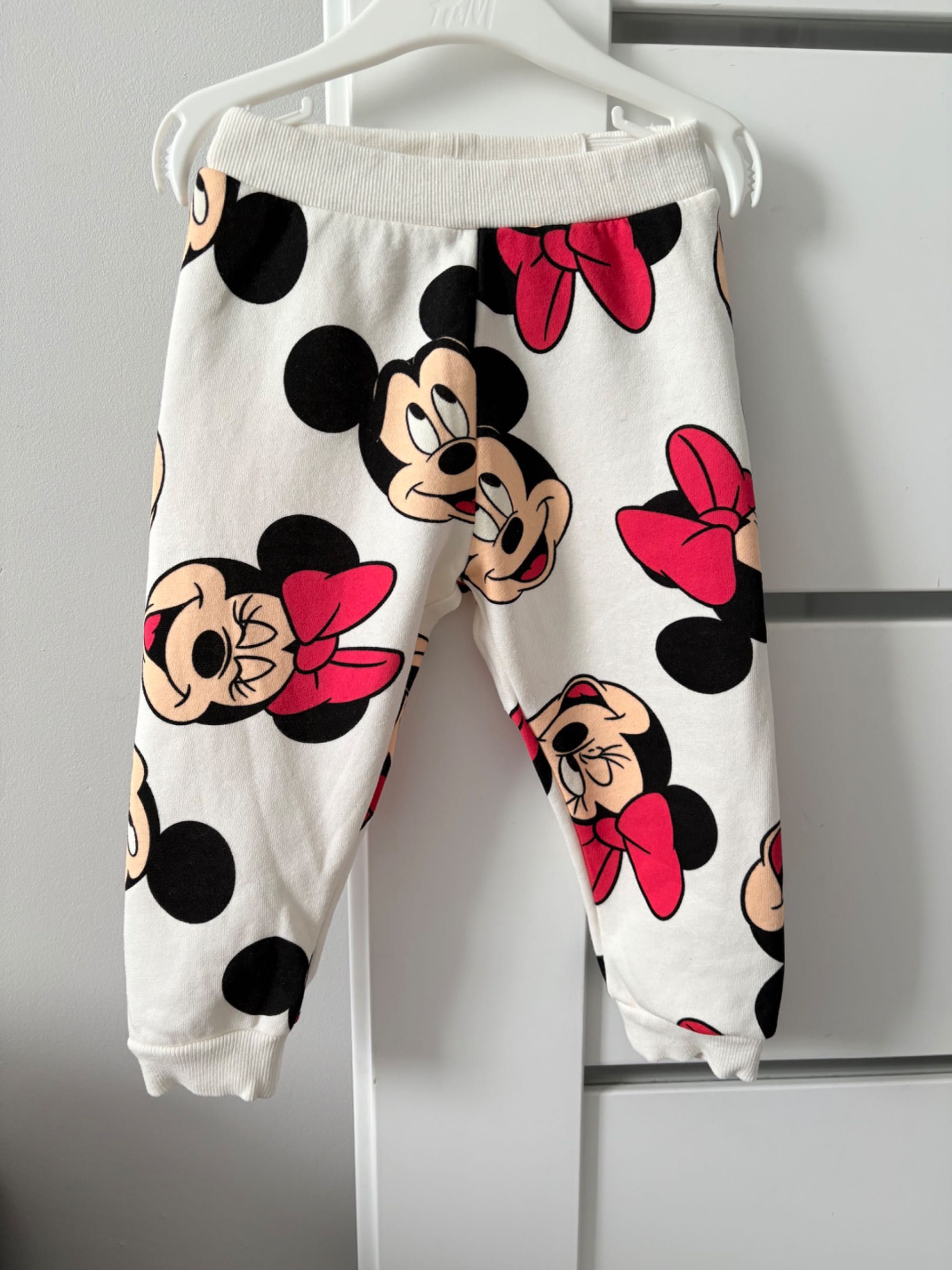 Komplet dresowy dres Myszka Minnie Mickey H&M 86