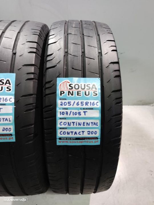 2 pneus semi novos 205-65r16c continental - oferta dos portes