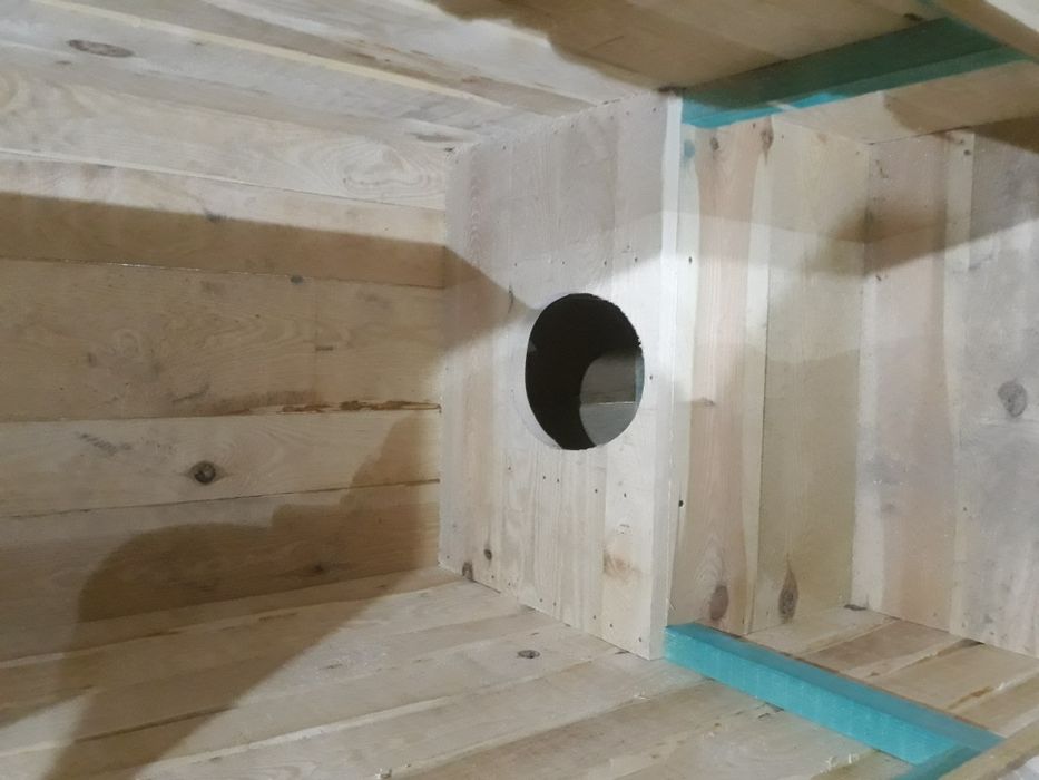 Szalet drewniany toaleta wc kibel m1