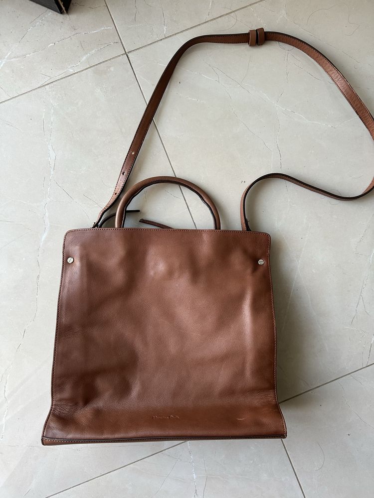 Кожаная сумка Massimo Dutti