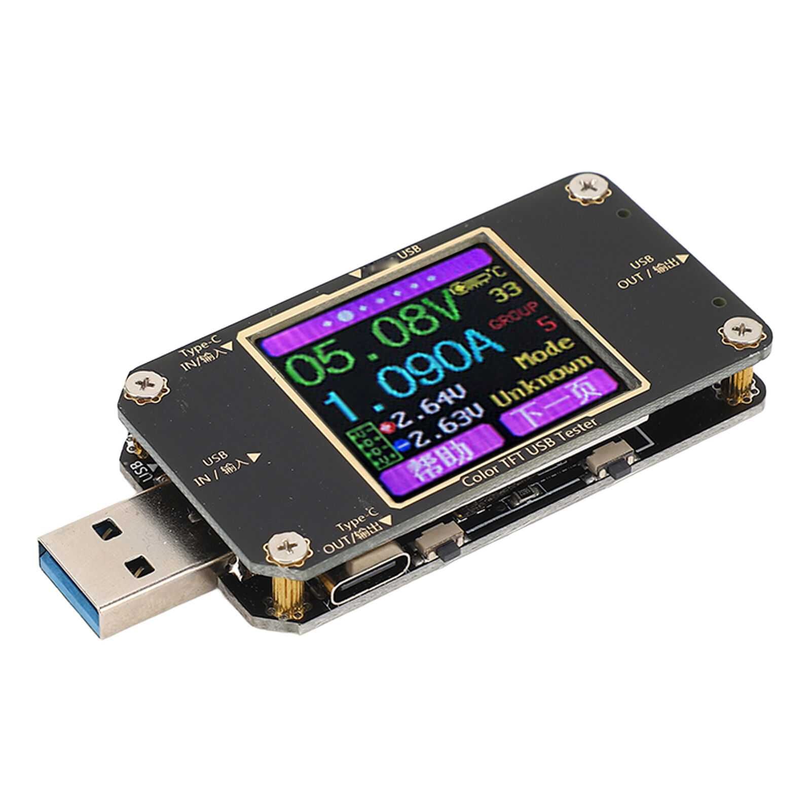 USB Тестер Измеритель мощности A3 Power Meter Tester Type-C