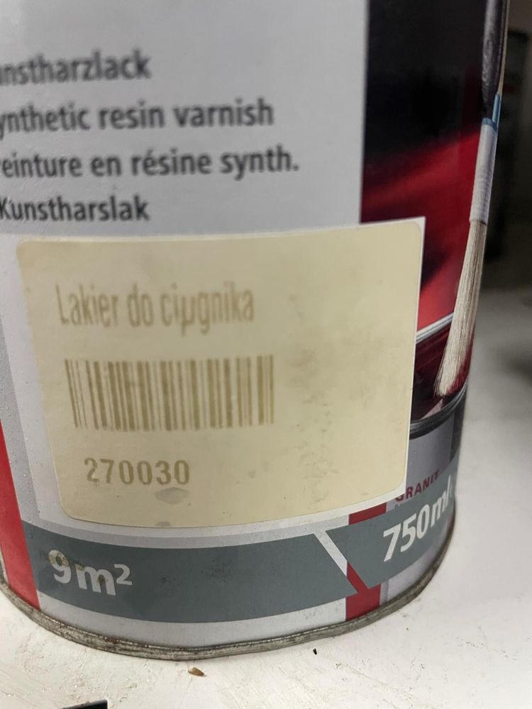 Farba lakier granit szara 750ml Deutz srebrny