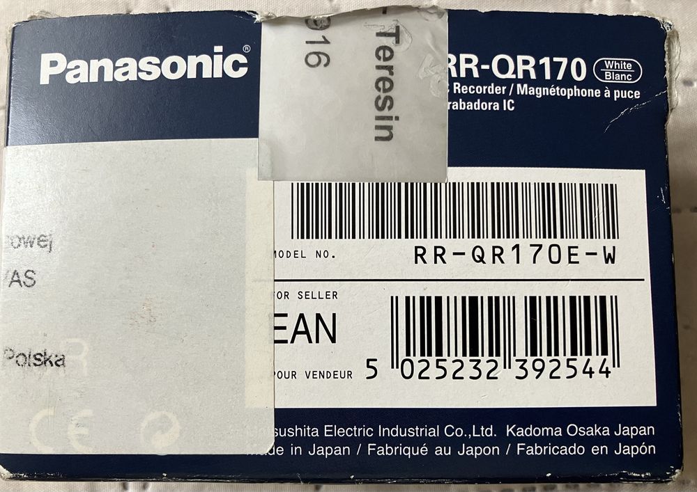 Panasonic RR-QR170 dyktafon cyfrowy