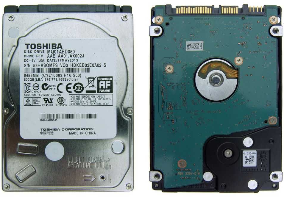 Жесткие диски 2.5 HDD Toshiba, Hitachi, нерабочие, под ремонт, на зч
