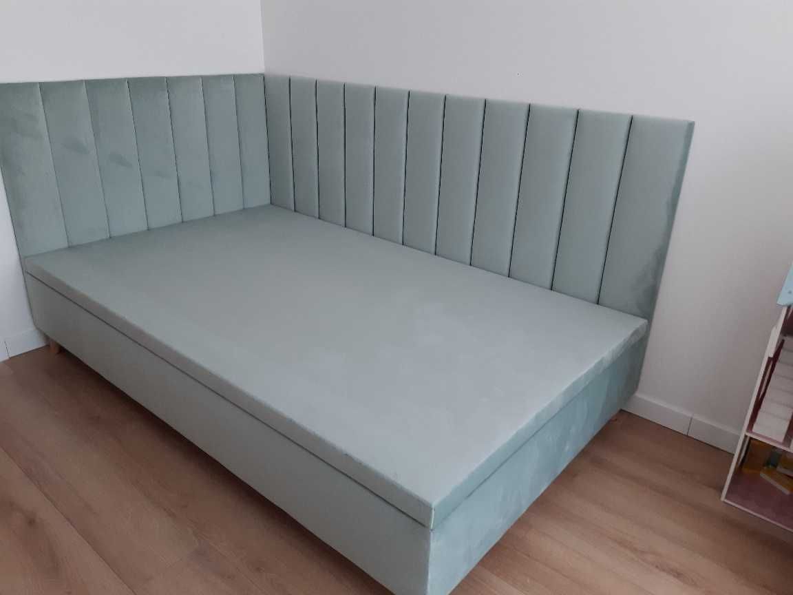 Łóżko tapicerowane sypialniane 160x200 cm, kontynentalne na wymiar