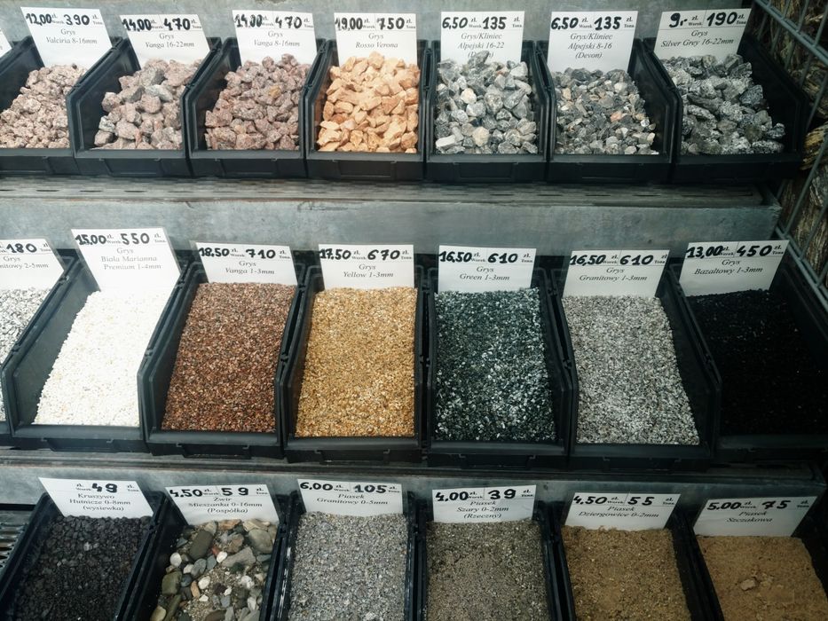 Bazalt 2-5mm kruszywo kamień grys szplit bazaltowy czarny do akwarium