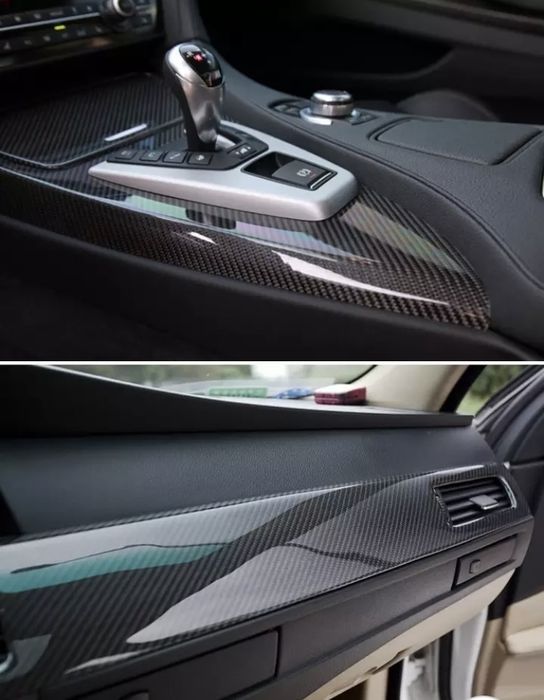 Вінілова плівка чорний глянець панорама.