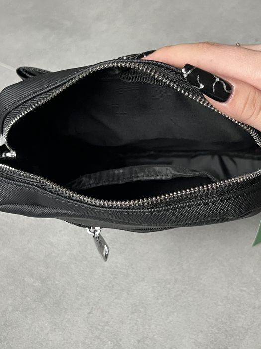 Сумка  lacoste black logo чоловіча