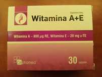 Witamina A+ E 30 tabletek wzrok odporność przeciwutleniacze