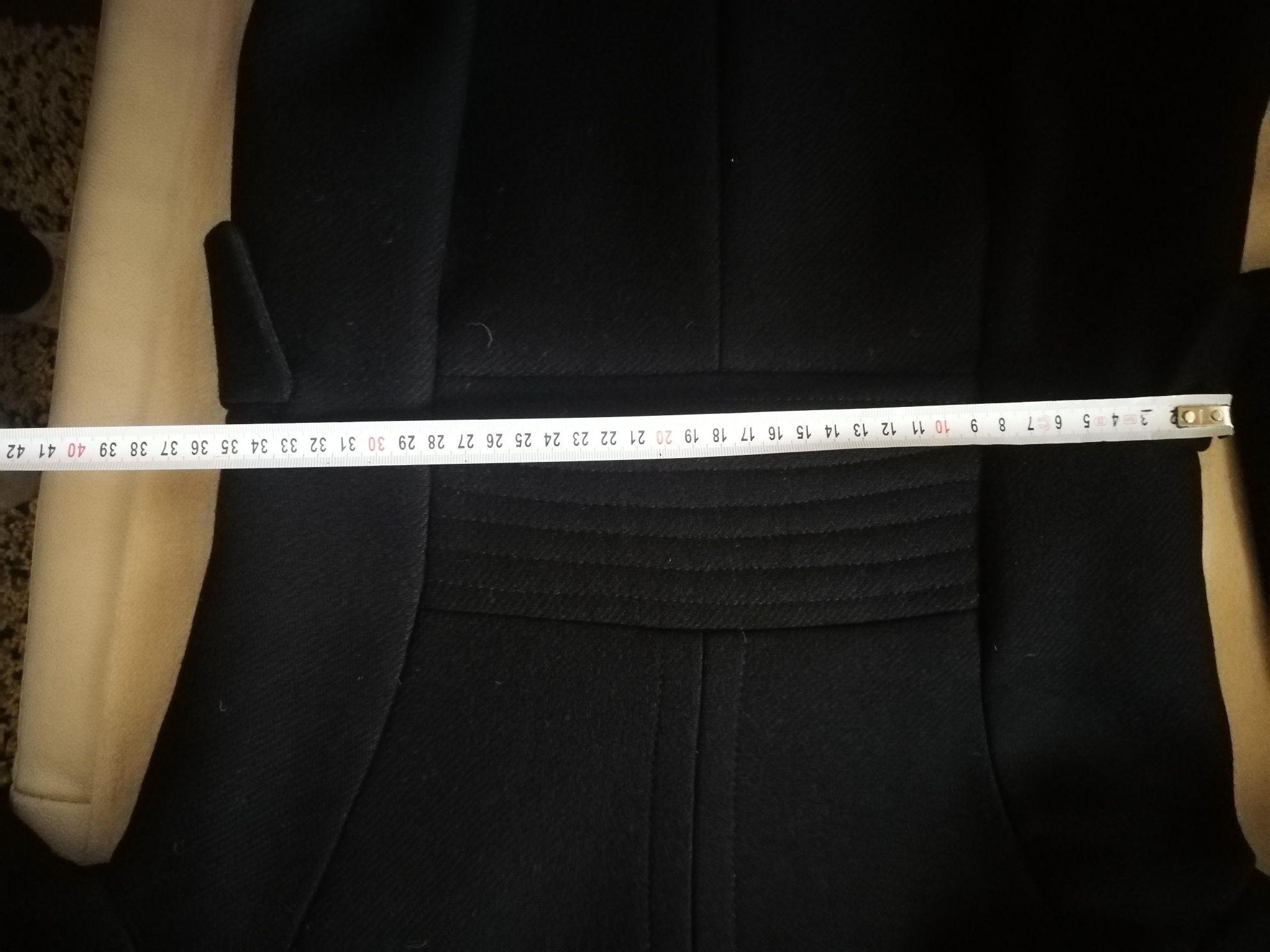 Taliowany płaszcz wełniany Zara , rozmiar 36