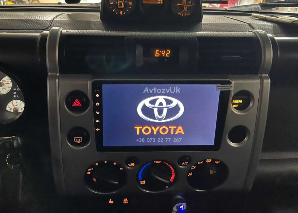 Android 14 FJ CRUISER Toyota GPS DVD TV USB фж 2 дин CarPlay Магнитола