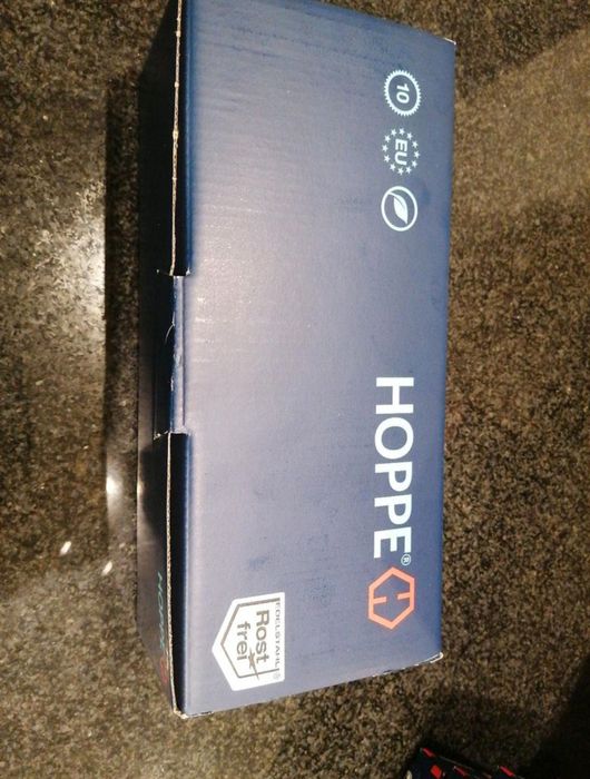 Hoppe Komplet gałko-klamki Amsterdam do drzwi zewnętrznych