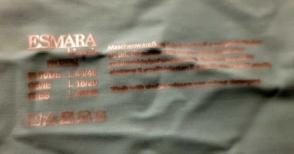 Stringi damskie cięte laserowo kolor Miętowy esmara L