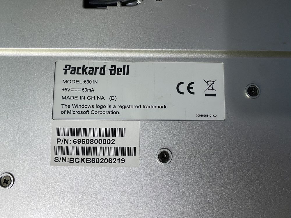 Teclado Azerty Francês - Packard Bell